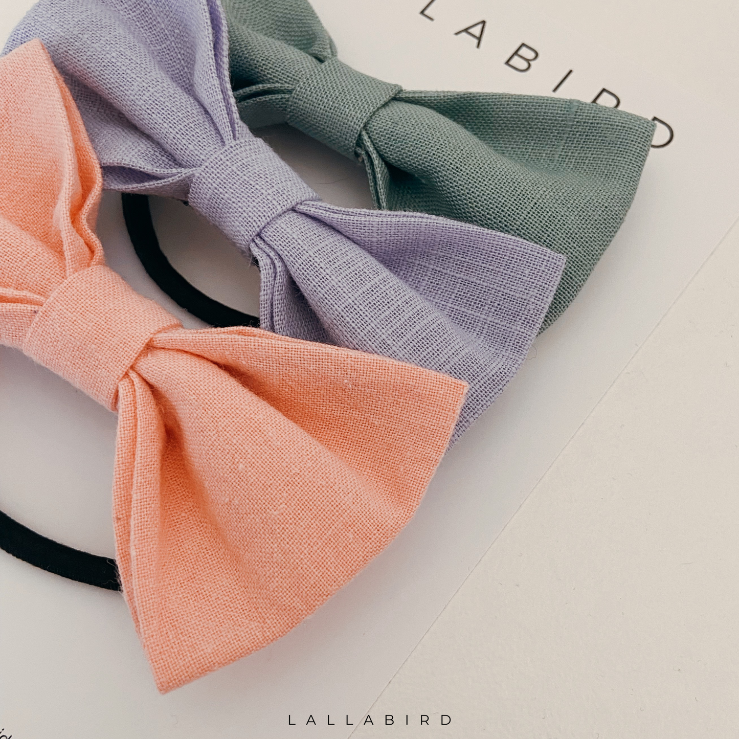 KIDS | Hair Accessories - Classic Linen Bow Set